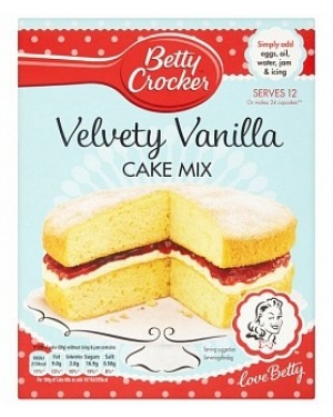 Betty Crocker Cake Mix Velvety Vanilla (6 x 425g)