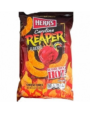 Herr's Baked Cheese Curls Carolina Reaper (12 x 184g)
