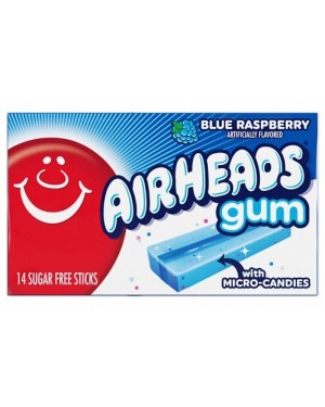 Airheads Gum Blue Raspberry (12 x 34g)