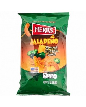 Herr's Baked Cheese Curls Jalapeño (12 x 199g)